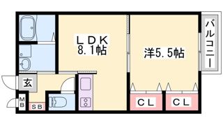 カリーノ・シャレ摩耶の間取り画像