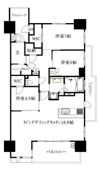 クレアホームズ松山大街道ザ・プレミアムの間取り画像