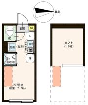 ハーモニーテラス中村南の間取り画像