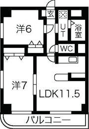 セントラルコート今伊勢の間取り画像