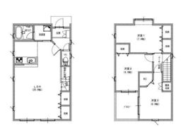 平井戸建賃貸Ⅱ 西の間取り画像