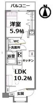 シティコート目黒3号棟の間取り画像