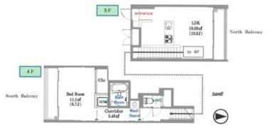 蓮根マンションの間取り画像