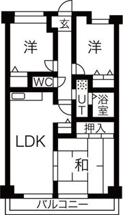 パシフィックマンションの間取り画像