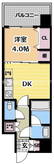 プレジオ城東中央の間取り画像