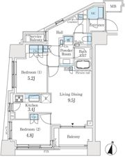 ブランズ文京白山一丁目の間取り画像