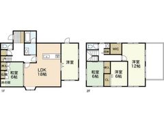 沖塩屋戸建ての間取り画像