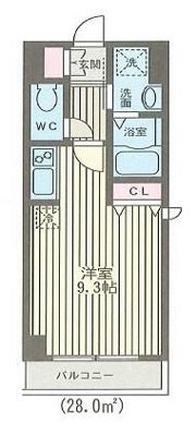 レスポワール佃の間取り画像