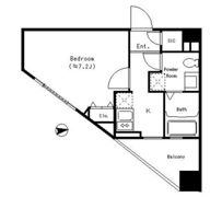 パークキューブ四谷三丁目の間取り画像