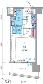 GENOVIA瑞江の間取り画像