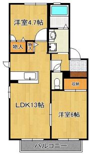 メゾンエムロード E棟の間取り画像
