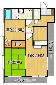 トーカンマンション平尾の間取り画像