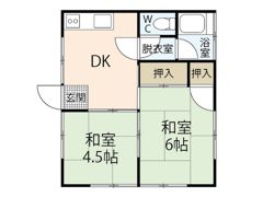 旭アパートB棟の間取り画像