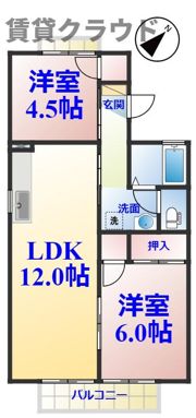 ファーストヴューラ六番館の間取り画像