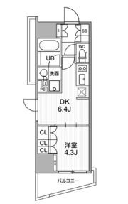 シーズンフラッツ大井町の間取り画像