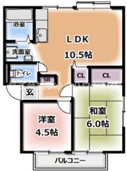 藤井ハイツの間取り画像