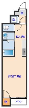 プランドール銀杏町の間取り画像