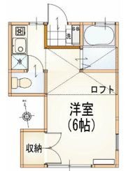 ルーミー東大井の間取り画像