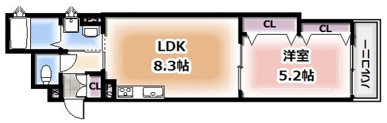 クリエオーレ北条の間取り画像