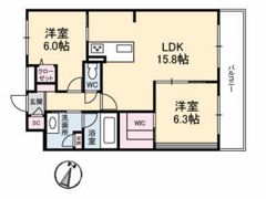 エスト クローネの間取り画像