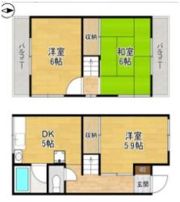 貸家 枚方市桜丘町の間取り画像