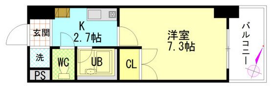 シャンテ中垣の間取り画像