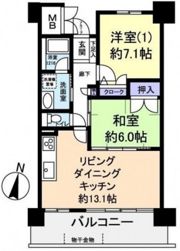 アスレ東原Ⅰ番館の間取り画像