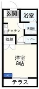 MIKIハイツⅡD棟の間取り画像