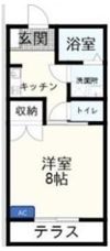 MIKIハイツⅡD棟の間取り画像
