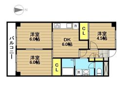 本橋ハイツの間取り画像