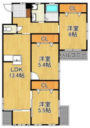 クローリス仙水の間取り画像