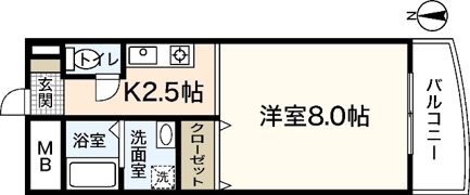 WING TACHIBANAの間取り画像