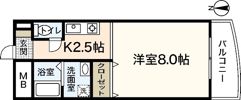 WING TACHIBANAの間取り画像