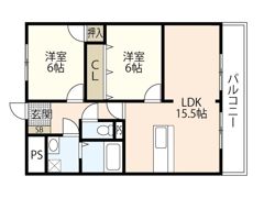 Palazzo Hashimoto 1stの間取り画像