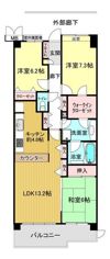 コスモ横浜常盤台公園の間取り画像
