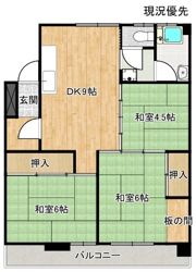堂形マンションの間取り画像