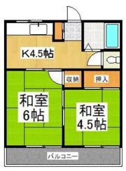 コーポ石崎の間取り画像