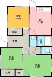 喜多川545-5 貸家の間取り画像