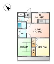 La Floral 壱番館の間取り画像