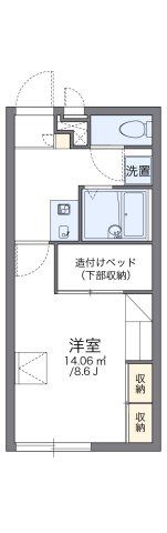 レオパレスエトワール惣社の間取り画像