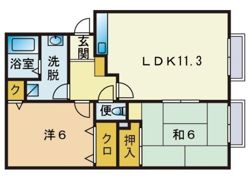 ティアラ中牟田の間取り画像