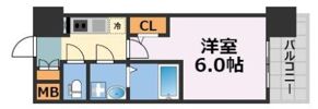 エスリードレジデンスグラン大阪福島ノースの間取り画像