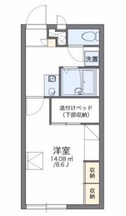 レオパレス神ヶ辻中の間取り画像