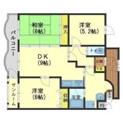 ヴァンベール黒瀬の間取り画像