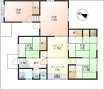 瀬戸市五位塚町戸建の間取り画像