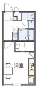 レオパレスガルデニア若葉の間取り画像