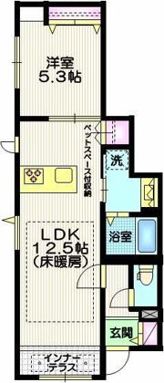 ウェリナ自由が丘の間取り画像