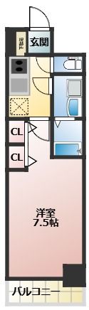 S-RESIDENCE江坂Alegriaの間取り画像