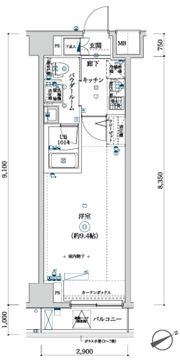 スクエアシティ向島の間取り画像