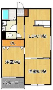 CS到津の間取り画像